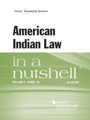 cover image of American Indian Law in a Nutshell